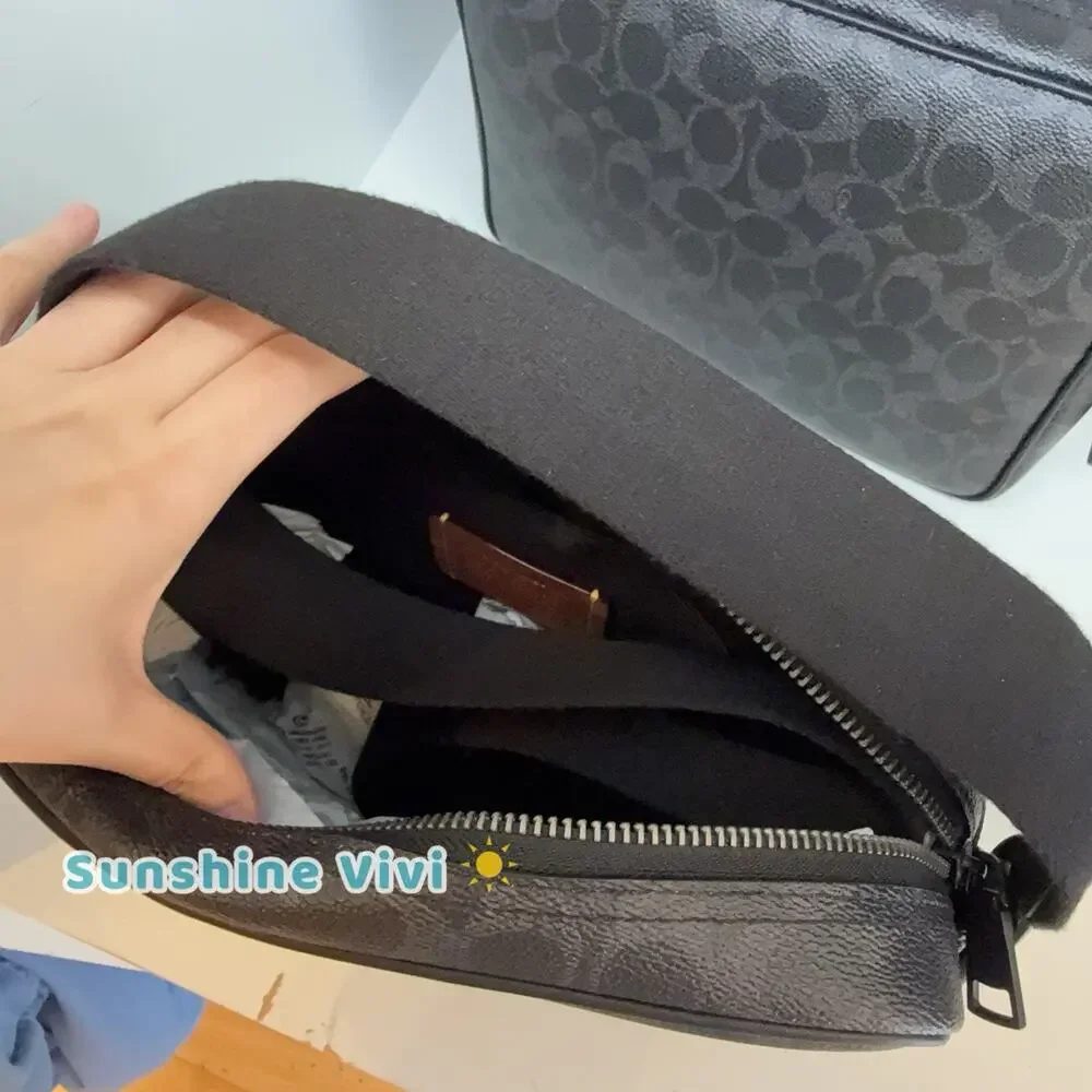 NWT Coach Colton Crossbody Bag 25 Signature Canvas CES85 BLACK SIGNATURE